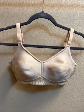 ABC Post Mastectomy Bra 34C Tan Wireless Pockets Adjustable Straps Back Closure